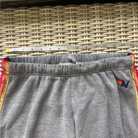 Aviator Nation 5 Stripe Sweatpants large athleisure workout streetwear travel - Picture 7 of 11